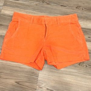 Athleta Pica 4" Corduroy Shorts Women’s Size 6 Light Coral Sunset Drawstring